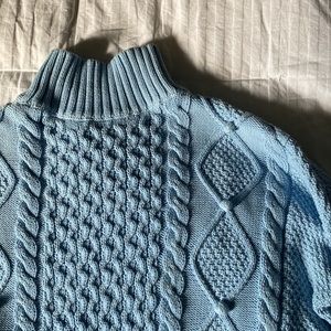 Great year-round light blue J. Crew cotton sweater
